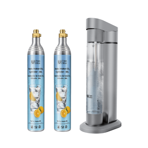 Ultima Cosa Presto Frizzante Soda Maker (Two 60L CO2 cylinders)