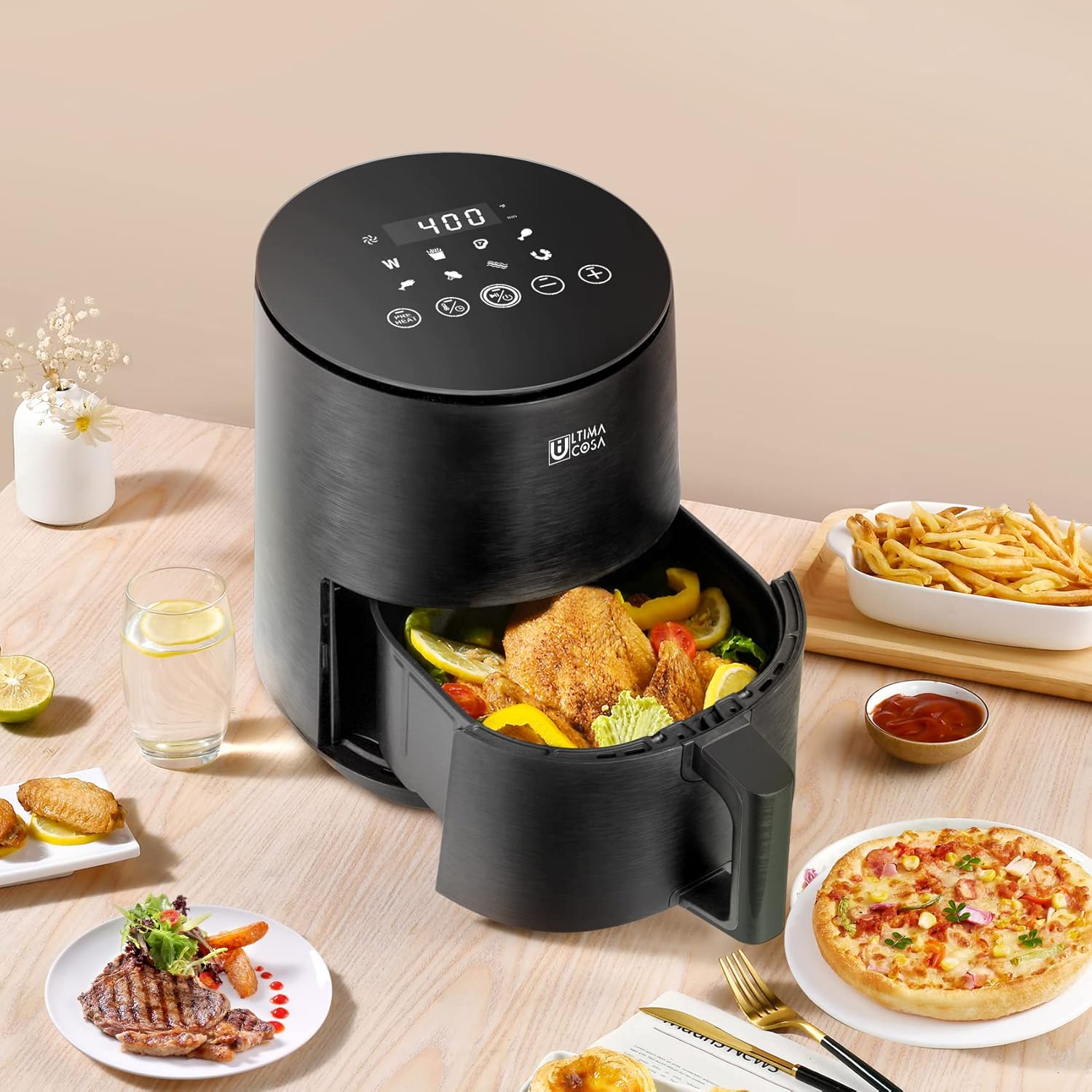 【55%OFF】Open Box Ultima Cosa Presto Luxe 3L / 3.2QT Air Fryer